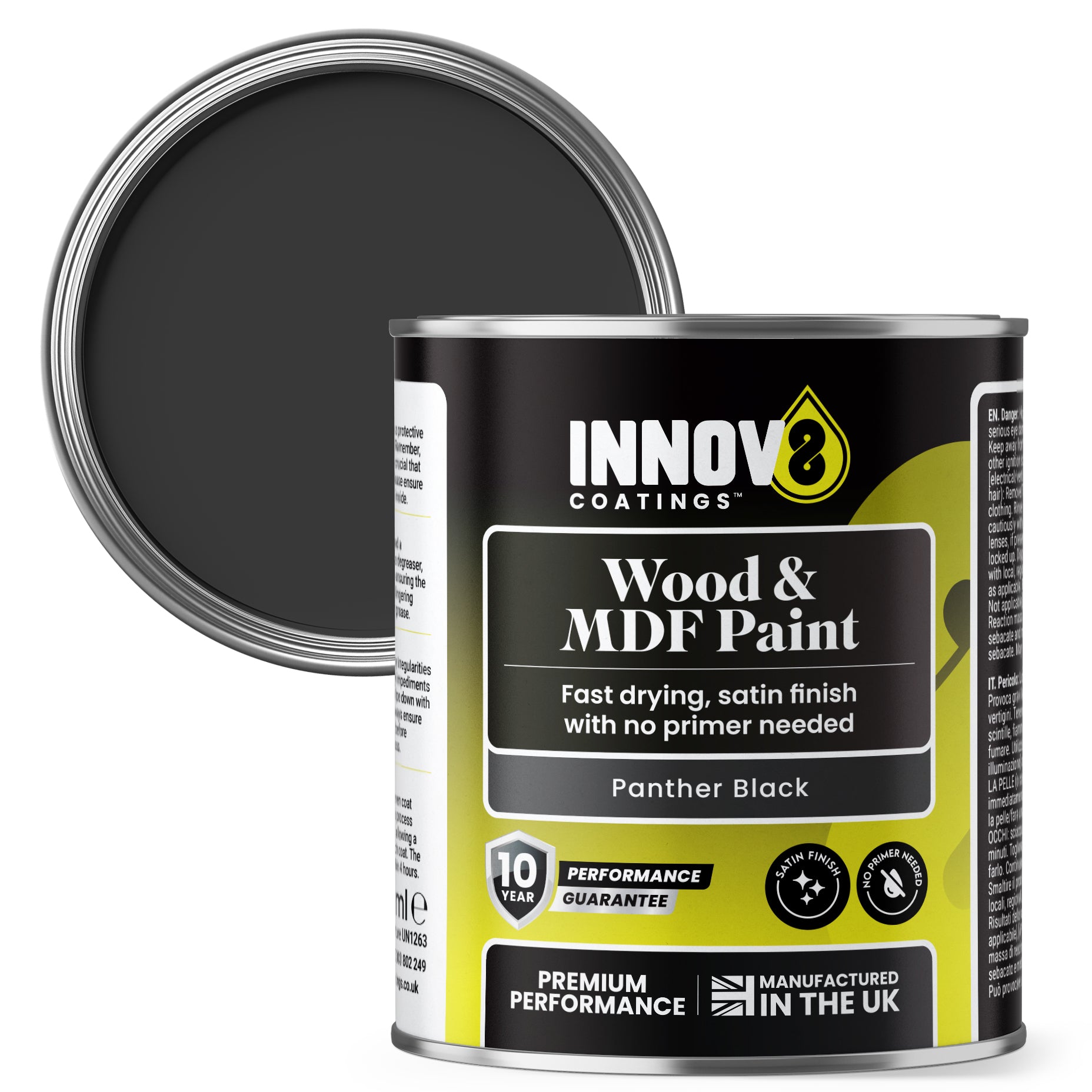 Innov8 Coatings 250ml Wood & MDF Paint – Satin Finish – 10 Year Guarantee image 0
