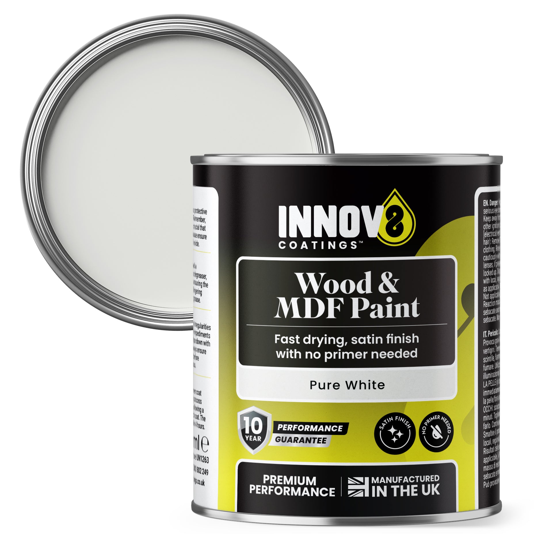 Innov8 Coatings 250ml Wood & MDF Paint – Satin Finish – 10 Year Guarantee image 2
