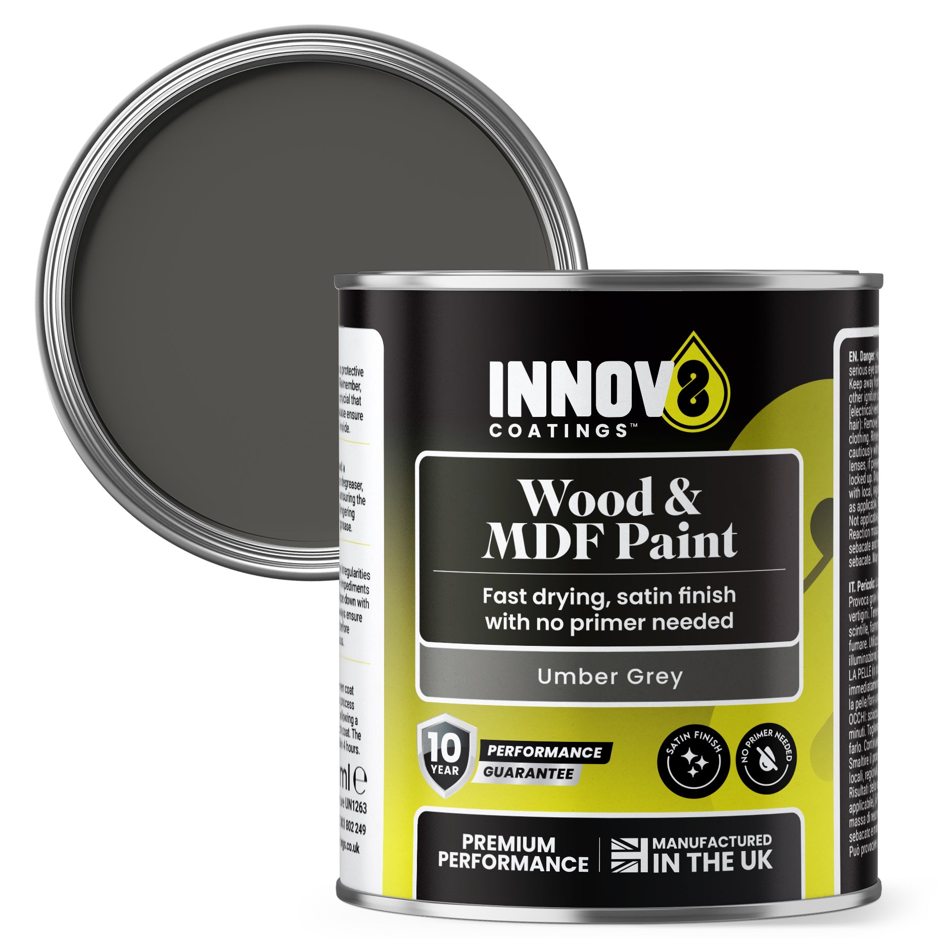 Innov8 Coatings 250ml Wood & MDF Paint – Satin Finish – 10 Year Guarantee image 1