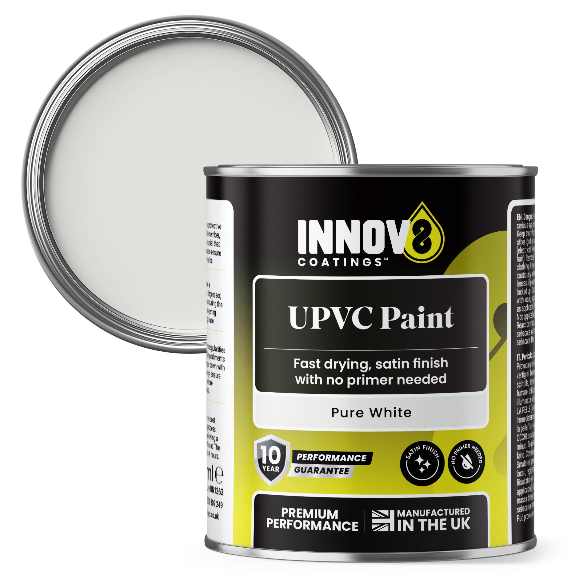 Innov8 Coatings 250ml uPVC Paint – Satin Finish – 10 Year Guar image 1
